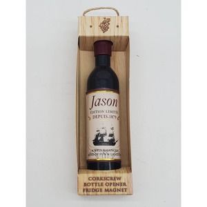 Corkscrew Wine Opener Magnet - Personalized with Jason
